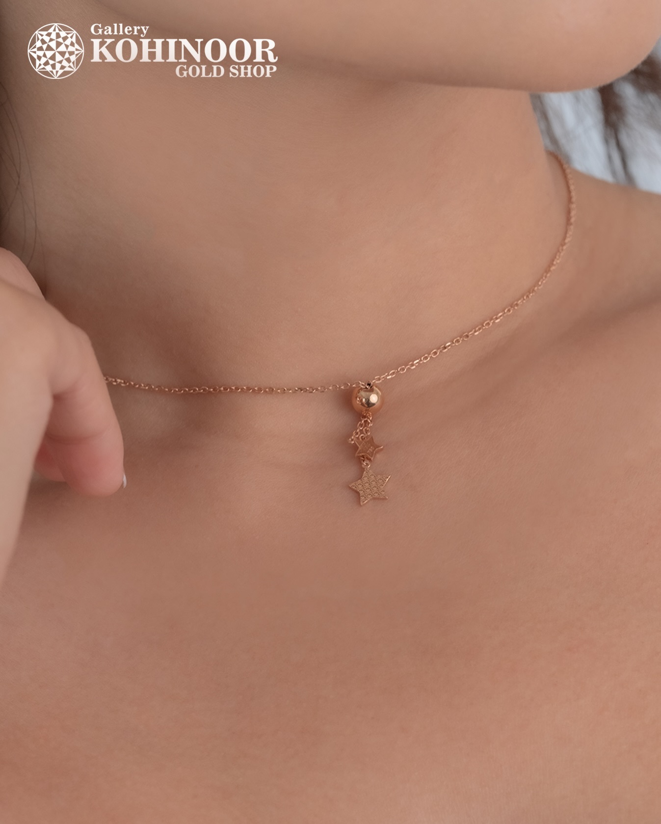 Kalung Star Rosegold cantik ini siap melengkapi tampilanmu ✨
.
Dapatkan koleksi perhiasan emas model terbaru hanya di @gallerykohinoor
ALWAYS YOUNG & STAY GOLD🌟💫
.
.
More Info : ⤵️⤵️⤵️
Whatsapp :  087869999909 
Our outlets :
Gallery Kohinoor : Jl. Sulawesi No. 106-108, Denpasar, Bali. (0361)237925
.
New Gallery Kohinoor : Jl. Sulawesi No. 80, Denpasar, Bali. (0361)8486111
.
Gallery Kohinoor Teuku Umar : Jl. Teuku umar No. 14, Denpasar, Bali. (0361)8488999
.
.
#gallerykohinoor #tokoemas #tokoemasdps #goldshop  #perhiasanemas #tokoperhiasanemasbali #perhiasanemasdps 
#weddingring #jewelry #fashion #gold
#newdesign #limited #likeforlike #bangles #necklace #ring #bracelet #pendant #earrings #diamond #instafashion #bestseller #style #luxury #yellowgold #whitegold #rosegold #jualantambali 
TRUSTED GOLD SHOP GALLERY KOHINOOR ⭐ GET THE BEST DESIGNS AND MODELS WITH THE BEST PRICE AND LOTS OF CHOICES HERE 💗