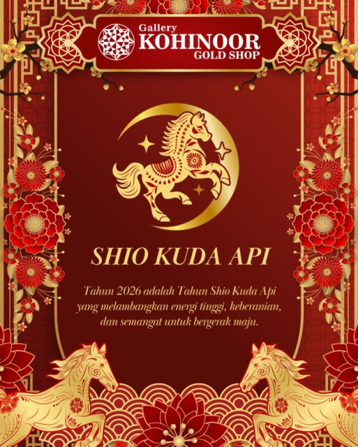 Shio Kuda 🐎
Dikenal penuh energi, berani, dan pantang menyerah.
Terus berlari mengejar mimpi, karena setiap langkah adalah perjalanan menuju kesuksesan. 🔥✨
Dapatkan koleksi perhiasan hanya di @gallerykohinoor
Always Young & Stay Gold🌟💫
More Info :
Whatsapp: 087869999909
Our outlets :
Gallery Kohinoor: JI. Sulawesi No. 106-108, Denpasar, Bali.
(0361)237925
New Gallery Kohinoor: JI. Sulawesi No. 80-82, Denpasar, Bali.
(0361)8486111
Gallery Kohinoor Teuku Umar: Jl. Teuku umar No. 14, Denpasar,
Bali. (0361)8488999