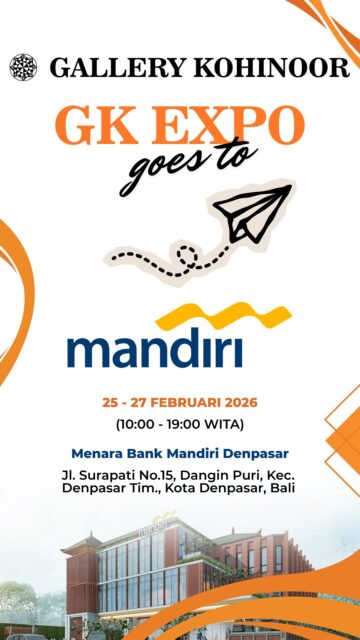 GK EXPO goes to Mandiri❤️‍🔥

Jangan lewatkan event @gallerykohinoor bersama @bankmandiri

Tentunya ada banyak promo, games, dan hadiah menarik lohhh😍😍

25-27 Februari 2026 
10.00 - 19.00 WITA
📍Menara Mandiri Denpasar 

#tokoemasbali #event #bankmandiri #gallerykohinoor #gkexpo