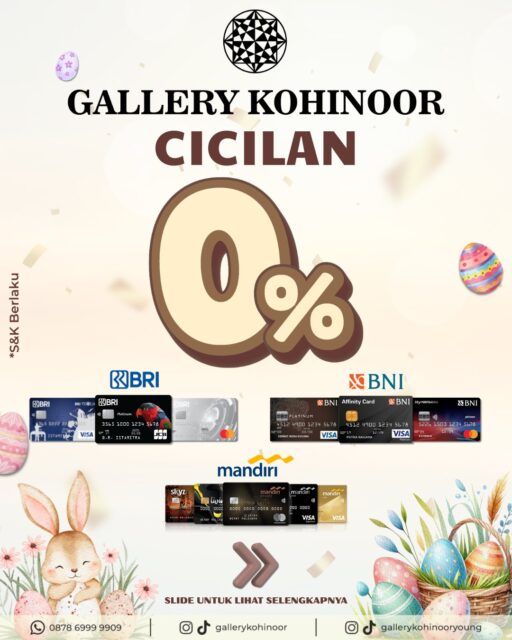"BERKAH"
Beragam Kejutan Hadiah
SobatGK jangan sampai ketinggalan promo berlimpah bulan ini dari Gallery Kohinoor.
Ada banyak benefit untuk kalian pemilik kartu Kredit/Debit bank Mandiri, BNI, dan BRI lohh...
S&K Berlaku.
More Info : ⤵️⤵️⤵️
Whatsapp : 087869999909
Our outlets :
Gallery Kohinoor : Jl. Sulawesi No. 106-108, Denpasar, Bali. (0361)237925
.
New Gallery Kohinoor : Jl. Sulawesi No. 80, Denpasar, Bali. (0361)8486111
.
Gallery Kohinoor Teuku Umar : Jl. Teuku umar No. 14, Denpasar, Bali. (0361)8488999
#tokoemasbali #gallerykohinoor #goldshop #goldjewellry #promo