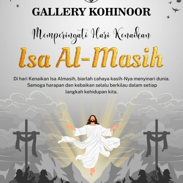 Hari kenaikan Isa Al-Masih ✨
Semoga kasih, harapan, dan terang selalu menyertai setiap langkah kita.

Di momen penuh makna ini, mari kita terus menyebarkan kebaikan dan menjadi cahaya bagi semua 🤍