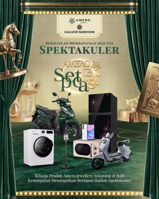 ✨ Hai Sobat GK! ✨

Belanja makin seru bareng AMERO SPECTAFEST! @amerojewellery @degoldjakarta 
Sekarang belanja koleksi Amero Jewellery di Gallery Kohinoor bukan cuma bikin penampilan makin elegan, tapi juga berkesempatan membawa pulang hadiah spektakuler! 🎁

Mulai dari motor, smartphone, elektronik, dan berbagai hadiah menarik lainnya 👀✨

Yuk langsung kunjungi Gallery Kohinoor dan dapatkan pengalaman belanja dengan benefit lebih spesial 💛

 #gallerykohinoor #tokoemasbali #goldshop #amerospectafest #promo