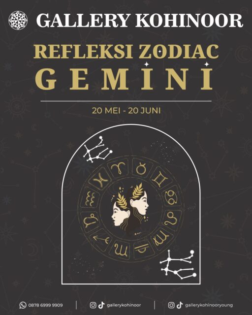 Gemini ♊
Berikut rekomendasi perhiasan Gallery Kohinoor yang cocok sesuai karakter zodiak mu✨
.
Dapatkan koleksi perhiasan emas model terbaru hanya di @gallerykohinoor
ALWAYS YOUNG & STAY GOLD🌟💫
.
.
More Info : ⤵️⤵️⤵️
Whatsapp : 087869999909
Our outlets :
Gallery Kohinoor : Jl. Sulawesi No. 106-108, Denpasar, Bali. (0361)237925
.
New Gallery Kohinoor : Jl. Sulawesi No. 80, Denpasar, Bali. (0361)8486111
.
Gallery Kohinoor Teuku Umar : Jl. Teuku umar No. 14, Denpasar, Bali. (0361)8488999
.
.
#gallerykohinoor #tokoemas #goldshop #perhiasanemas #zodiac
TRUSTED GOLD SHOP GALLERY KOHINOOR ⭐ GET THE BEST DESIGNS AND MODELS WITH THE BEST PRICE AND LOTS OF CHOICES HERE 💗