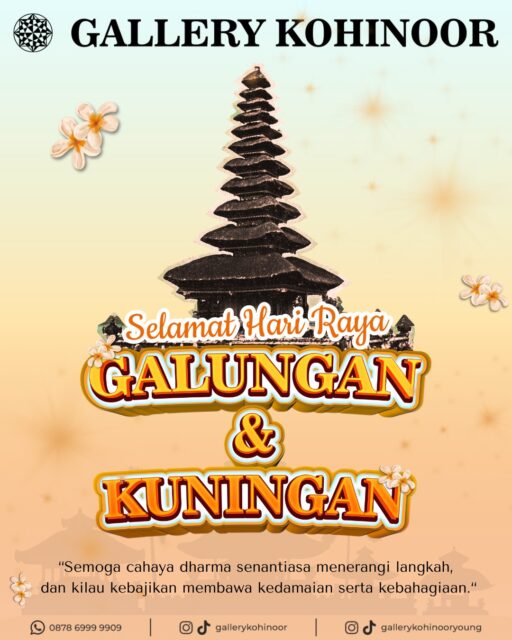 β¨ Selamat Hari Raya Galungan & Kuningan! β¨
Semoga di hari kemenangan Dharma ini, kita semua diberkahi kedamaian, ketulusan, dan kebahagiaan.
β
Terus jaga harmoni, sucikan hati, dan pancarkan kilau kebaikan
seperti emas yang bersinar dari dalam.β¨