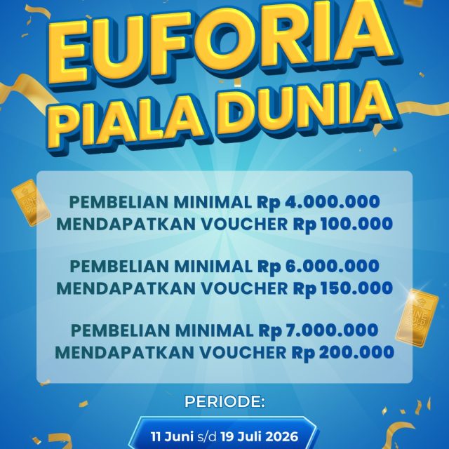 ⚽🌍 EUFORIA PIALA DUNIA di Gallery Kohinoor! ✨🏆

Momen seru Piala Dunia makin lengkap dengan promo spesial untuk Sobat GK! 🎉

💎 Belanja minimal Rp4.000.000 dapat voucher Rp100.000
💎 Belanja minimal Rp6.000.000 dapat voucher Rp150.000
💎 Belanja minimal Rp7.000.000 dapat voucher Rp200.000

📅 Periode promo:
11 Juni – 19 Juli 2026

Jangan lewatkan kesempatan untuk membawa pulang perhiasan impian sekaligus mendapatkan voucher belanja tambahan! ✨

Segera kunjungi Gallery Kohinoor dan rasakan kemeriahan Euforia Piala Dunia bersama kami! ⚽🏅

*Syarat & ketentuan berlaku.

#gallerykohinoor #goldshopbali #tokoemasbali #antam #goldjewelry