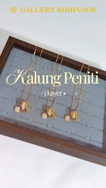 Kalung Peniti 3 Layer❤️‍🔥
#gallerykohinoor #tokoemas #perhiasanemas #bestseller #goldshop