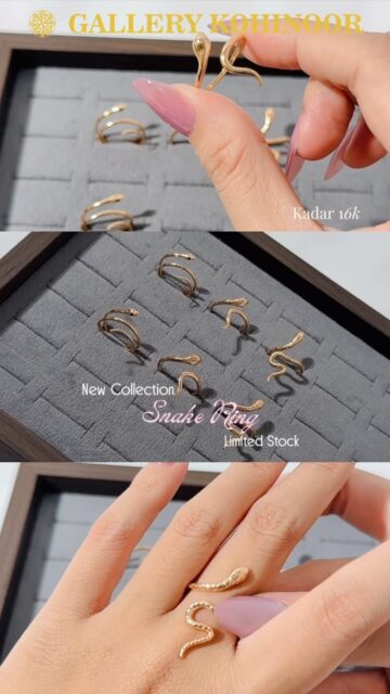 New Collection Snake Ring✨😍
#tokoemas #gallerykohinoorgoldshop #trendy