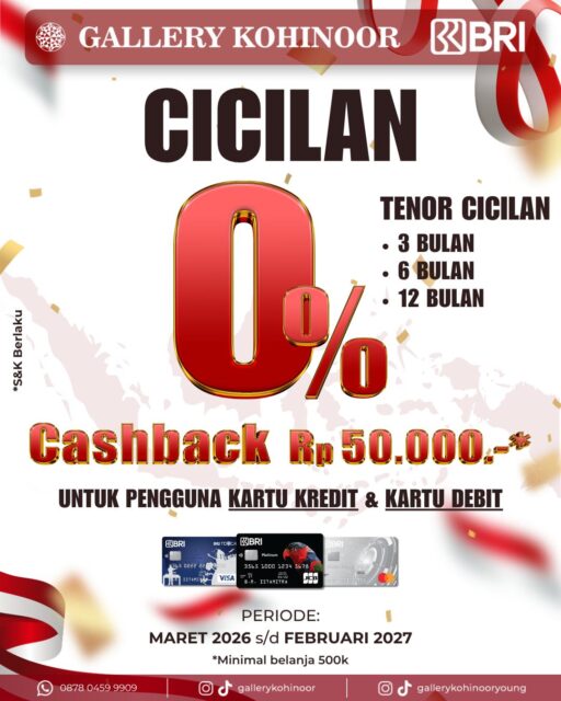 Promo cicilan bank Gallery Kohinoor masih terus berlanjut loh Sobat GK!
Jangan sampai ketinggalan promonya ya! ✨
.
.
Dapatkan koleksi perhiasan emas model terbaru hanya di @gallerykohinoor
ALWAYS YOUNG & STAY GOLD🌟💫
.
.
More Info : ⤵️⤵️⤵️
Whatsapp : 087804599909
Our outlets :
Gallery Kohinoor : Jl. Sulawesi No. 106-108, Denpasar, Bali. (0361)237925
.
New Gallery Kohinoor : Jl. Sulawesi No. 80, Denpasar, Bali. (0361)8486111
.
Gallery Kohinoor Teuku Umar : Jl. Teuku umar No. 14, Denpasar, Bali. (0361)8488999
.
.
#gallerykohinoor #goldshopbali #tokoemasbali #antam #goldjewelry

TRUSTED GOLD SHOP GALLERY KOHINOOR ⭐ GET THE BEST DESIGNS AND MODELS WITH THE BEST PRICE AND LOTS OF CHOICES HERE 💗